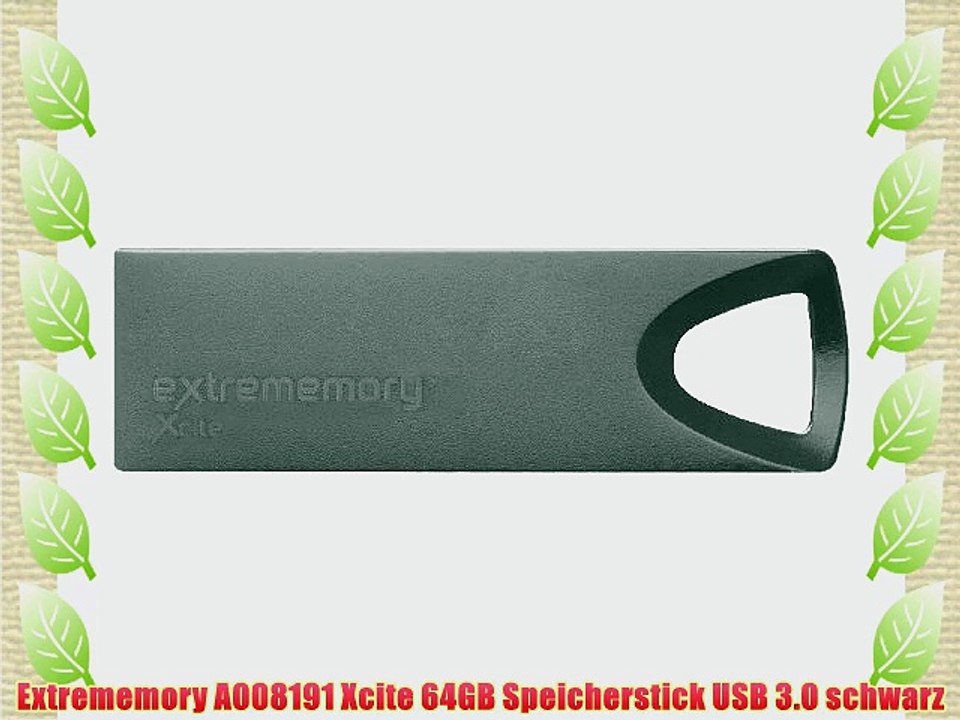 Extrememory A008191 Xcite 64GB Speicherstick USB 3.0 schwarz