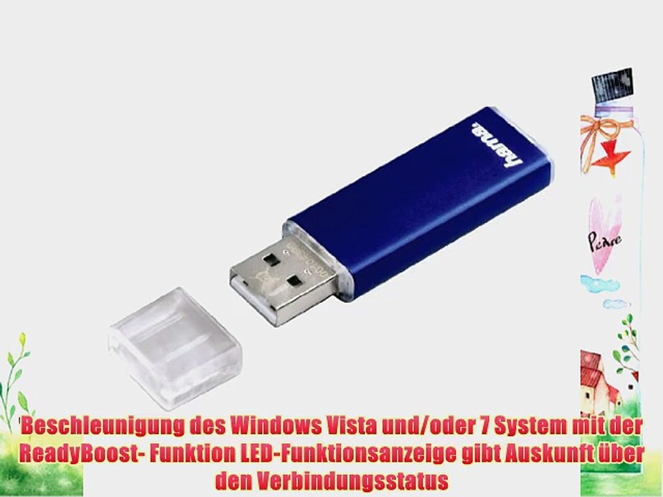 Hama Valore FlashPen 64GB Speicherstick USB 2.0 blau