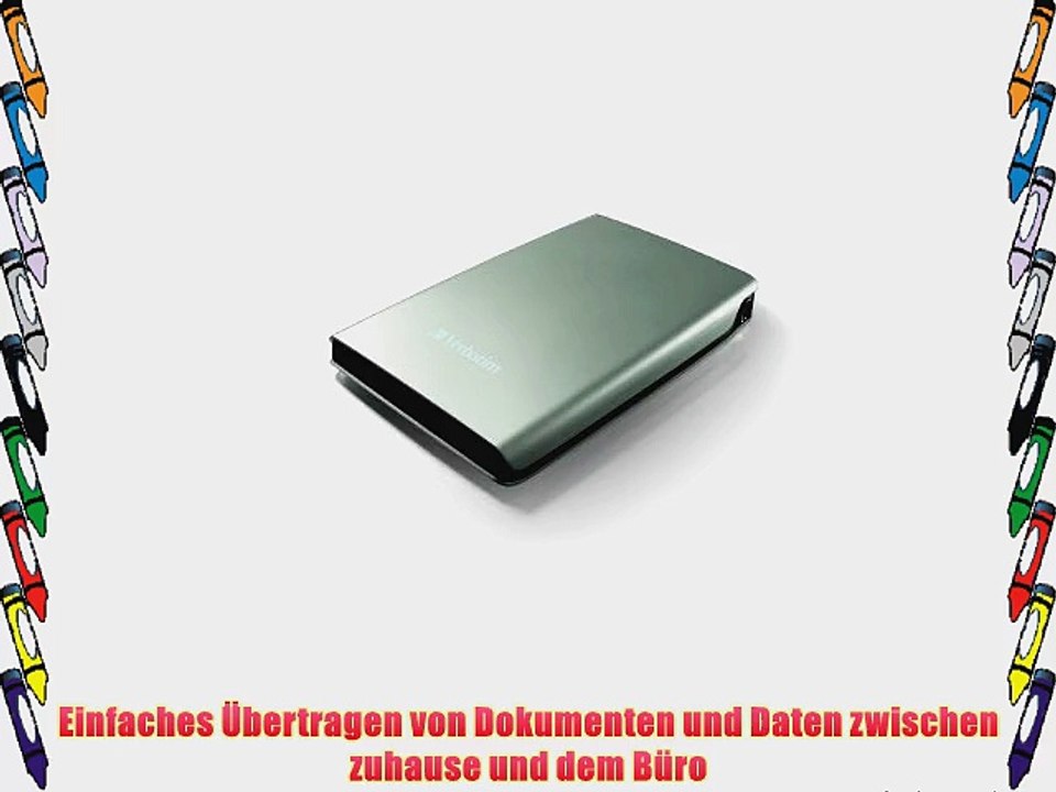 Verbatim 320GB externe Festplatte (64 cm (25 Zoll) USB 2.0) gr?n