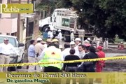 Derrame de 12 mil litros de gasolina en Puebla