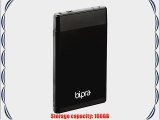 BIPRA Externe Festplatte (100?GB 63?cm / 25?Zoll USB 2.0 FAT32) Schwarz schwarz 160 GB