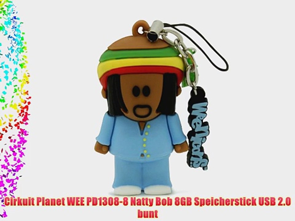 Cirkuit Planet WEE PD1308-8 Natty Bob 8GB Speicherstick USB 2.0 bunt
