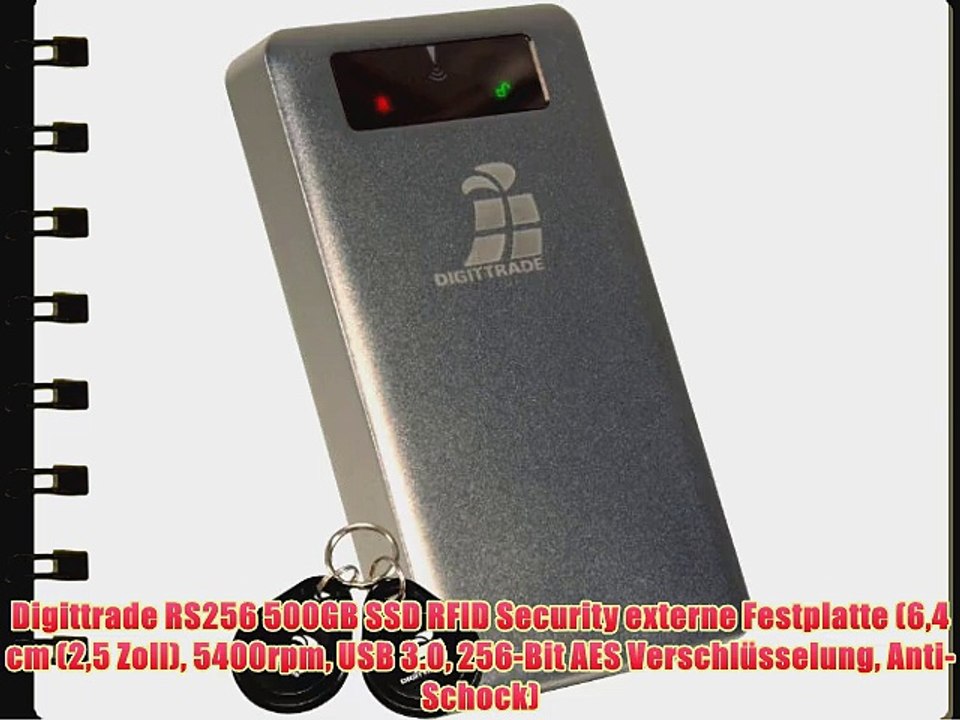 Digittrade RS256 500GB SSD RFID Security externe Festplatte (64 cm (25 Zoll) 5400rpm USB 3.0