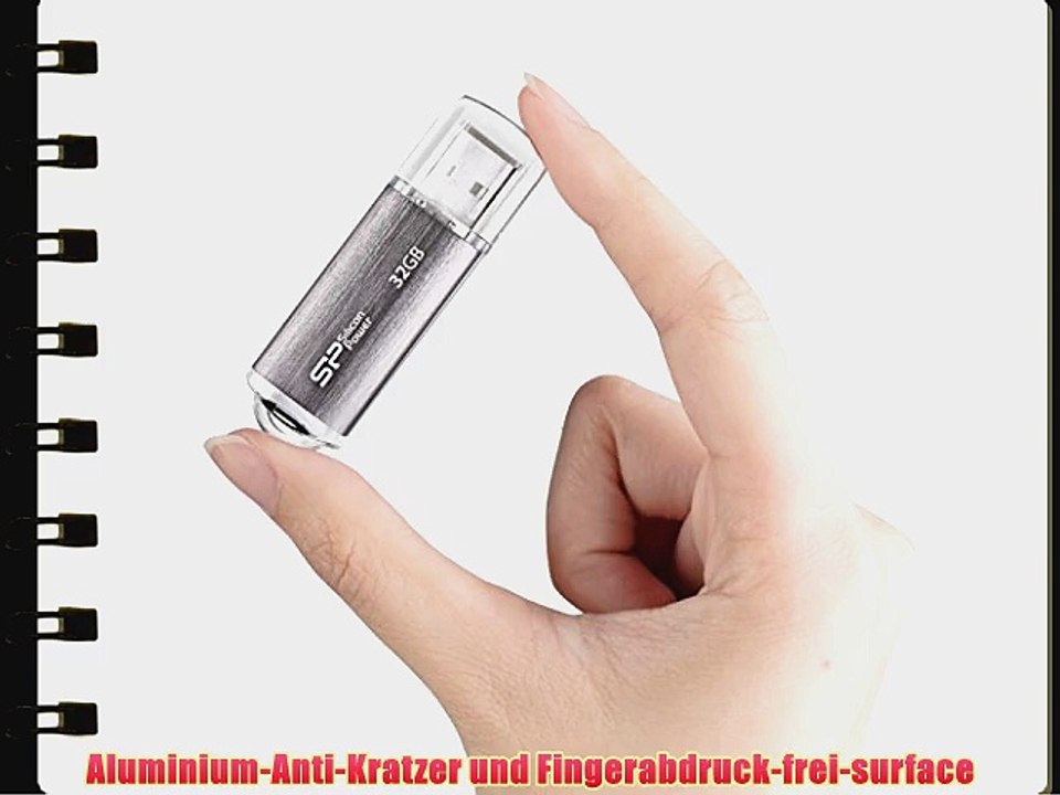 SILICON POWER Ultima-II USB-Stick 32GB silber - USB 2.0 LED Statusanzeige 32GB silber Alugehaeuse