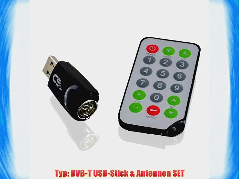 CSL - DVB-T USB 2.0 Fernseh Stick inkl. Fernbedienung und 30dB Stab-Antenne | Windows 7   Windows