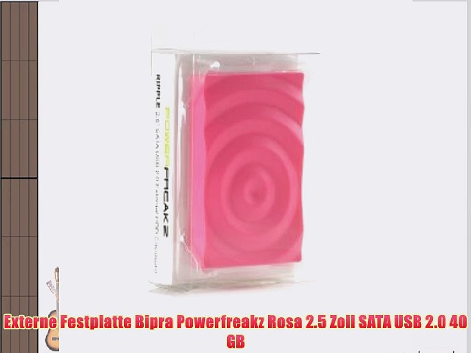 Externe Festplatte Bipra Powerfreakz Rosa 2.5 Zoll SATA USB 2.0 40 GB
