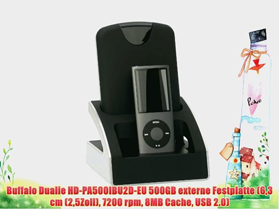 Buffalo Dualie HD-PA500IBU2D-EU 500GB externe Festplatte (63 cm (25Zoll) 7200 rpm 8MB Cache