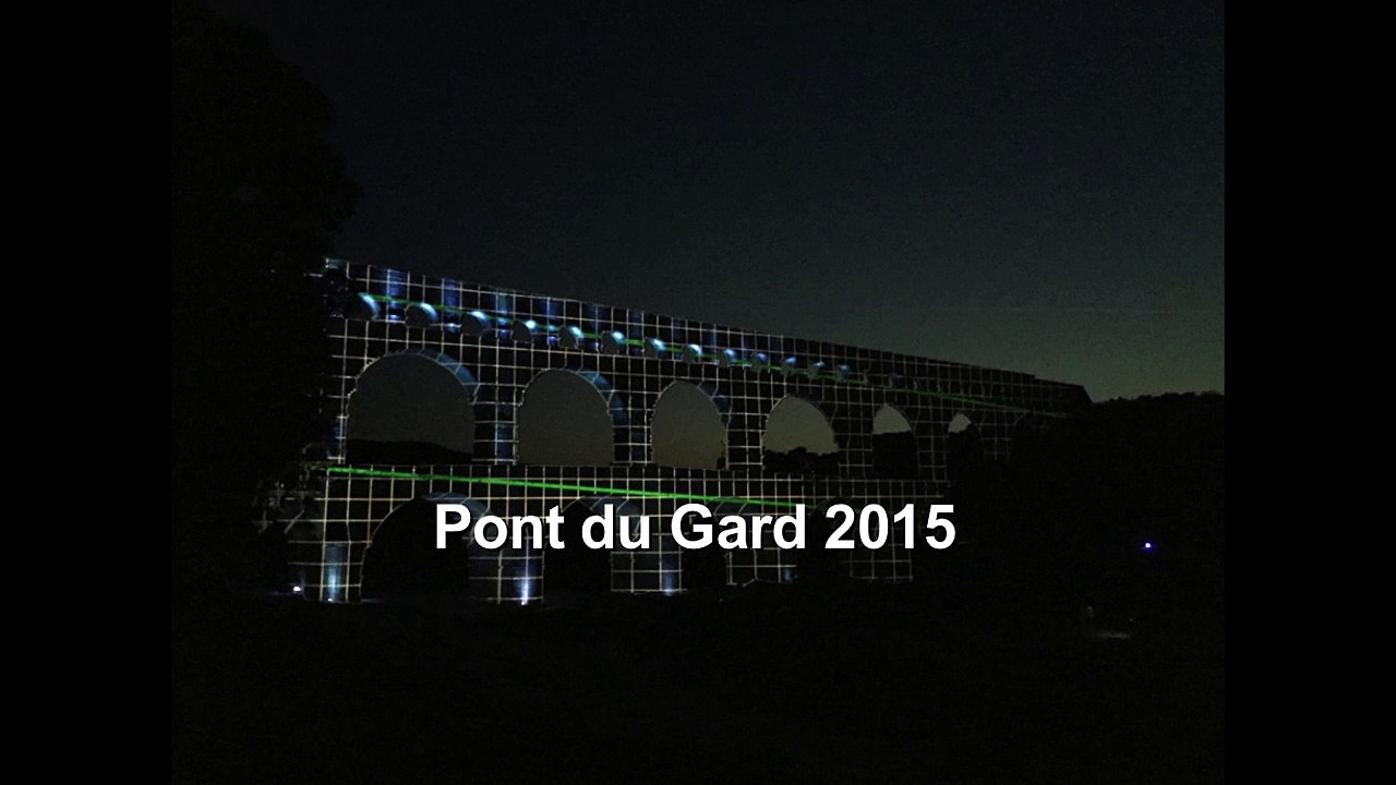 Pont du Gard 2015 illuminé