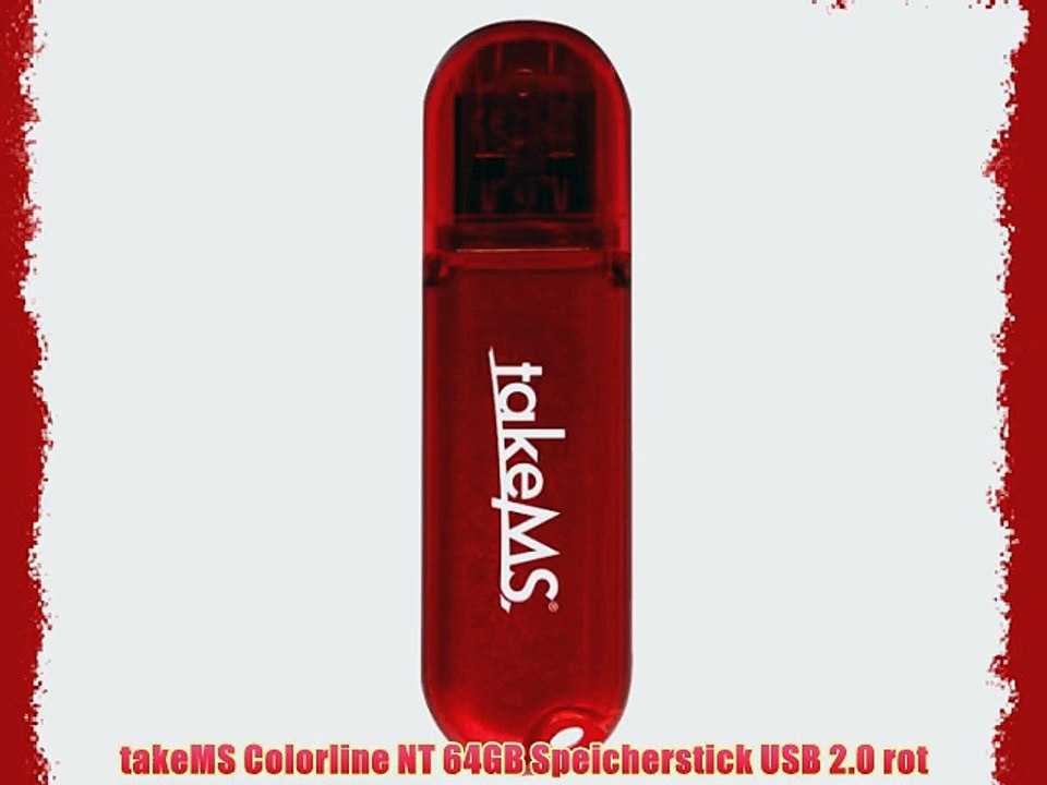 takeMS Colorline NT 64GB Speicherstick USB 2.0 rot