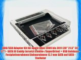 HDD/SSD Adapter Kit f?r Apple iMac 2009 bis 2011 (20 21.5 24 27) - SATA III Caddy (ersetzt