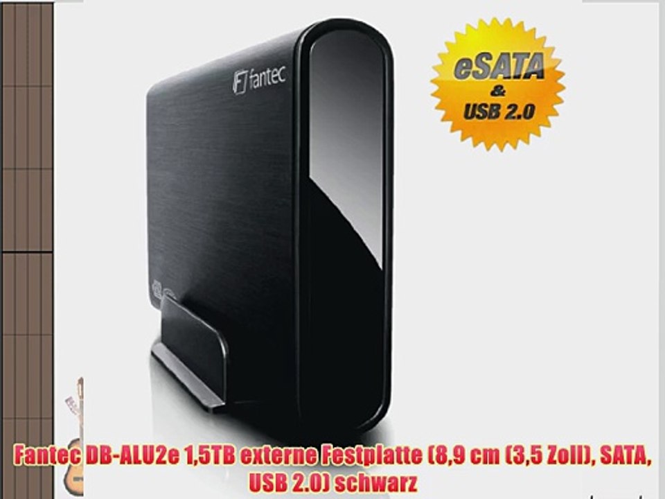Fantec DB-ALU2e 15TB externe Festplatte (89 cm (35 Zoll) SATA USB 2.0) schwarz