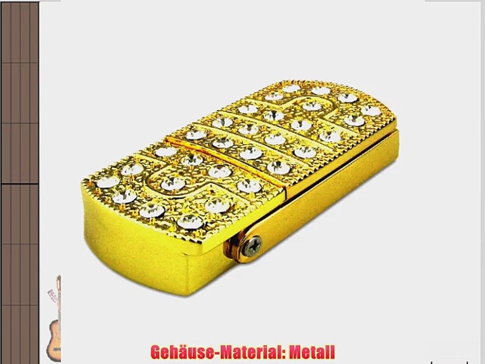818-TEch No11800030038 Hi-Speed 3.0 USB-Sticks 8GB Anh?nger Metall Diamant gold