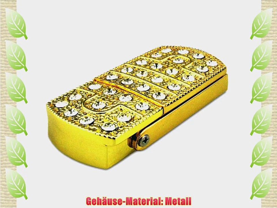 818-TEch No11800030336 Hi-Speed 3.0 USB-Stick 16GB Anh?nger Metall Diamant gold