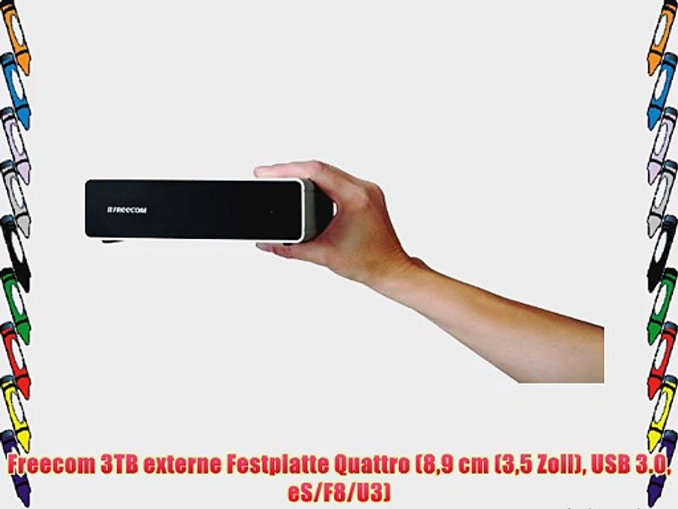Freecom 3TB externe Festplatte Quattro (89 cm (35 Zoll) USB 3.0 eS/F8/U3)