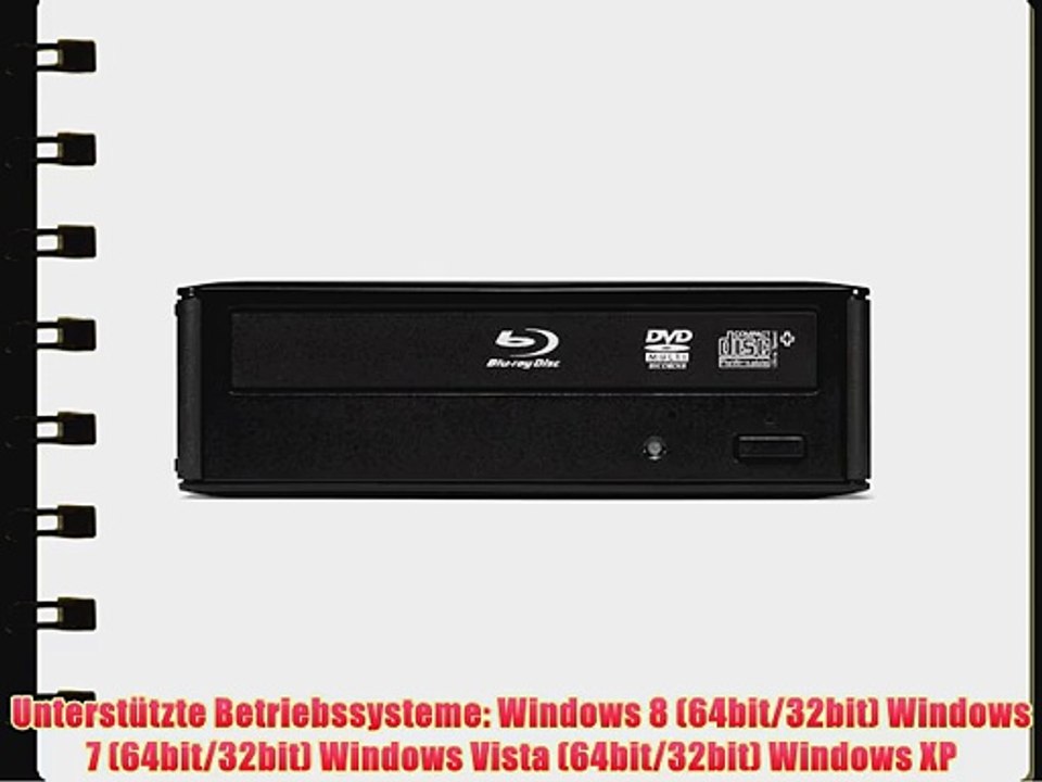 Buffalo BRXL-16U3-EU externer Blu-ray-Brenner 16x USB 3.0 mit CyberLink Software Suite