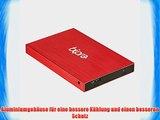 Bipra Externe USB 3.0 25(635cm) NTFS Festplatte Rot 120 GB