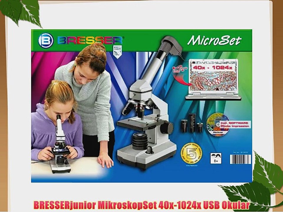 BRESSERjunior MikroskopSet 40x-1024x USB Okular