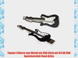 Tomax E Gitarre aus Metall als USB Stick mit 64 GB USB Speicherstick Flash Drive