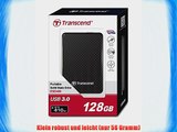 Transcend ESD400 externe SSD-Festplatte 128GB (46 cm (18 Zoll) USB 3.0) schwarz