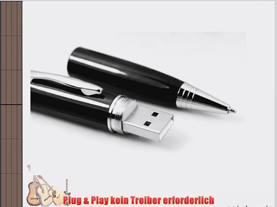 Technaxx Video-Interview-Pen 4GB schwarz (Kugelschreiber mit integrierter Kamera 4GB interner