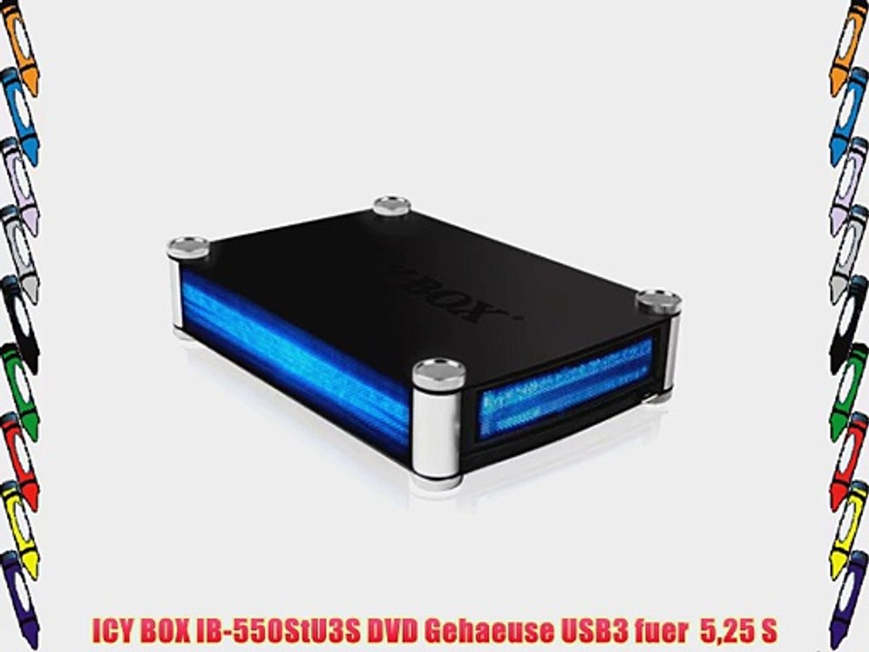 ICY BOX IB-550StU3S DVD Gehaeuse USB3 fuer  525 S