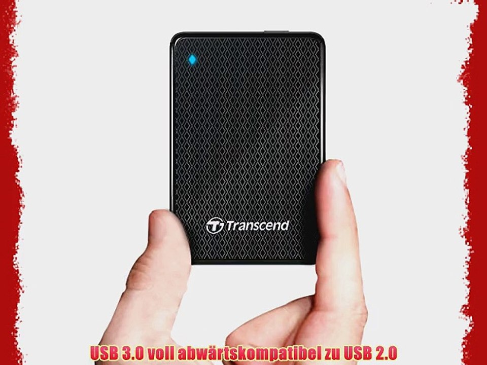 Transcend ESD400 externe SSD-Festplatte 512GB (46 cm (18 Zoll) USB 3.0) schwarz