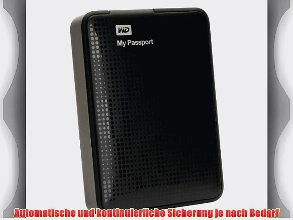 WD My Passport externe Festplatte 2TB (64 cm (25 Zoll) USB 3.0) schwarz