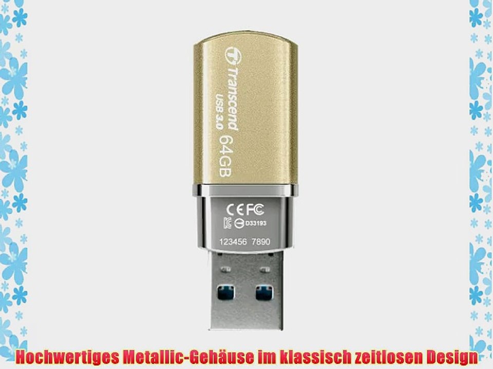 Transcend JetFlash 820G 64GB USB-Stick (Metallic-Geh?use USB 3.0) champagnerfarben