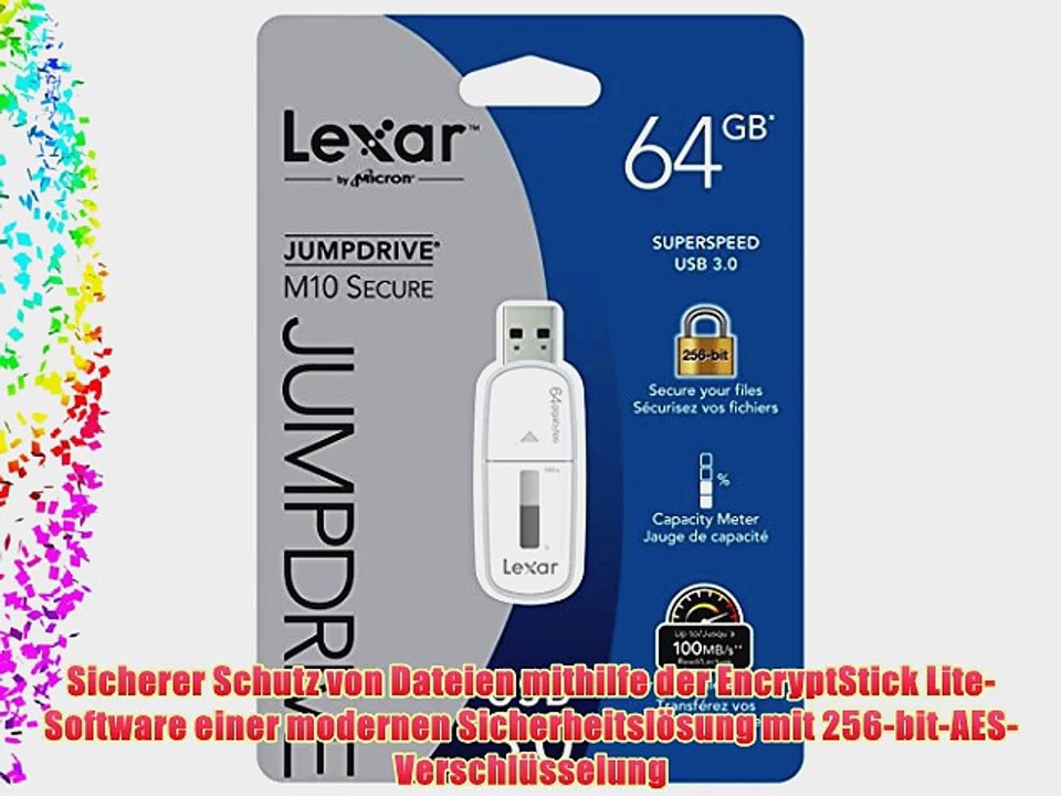 Lexar 64GB JumpDrive M10 USB 3.0 Flash Drive Speicherstick