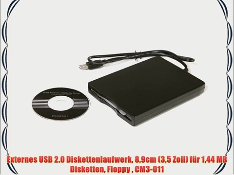 Externes USB 2.0 Diskettenlaufwerk 89cm (35 Zoll) f?r 144 MB Disketten Floppy CM3-011