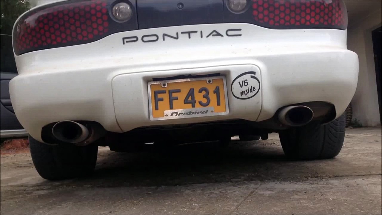 Pontiac Firebird 3.8 V6 Borla True Dual Exhaust Soundclip Cammed 3.8