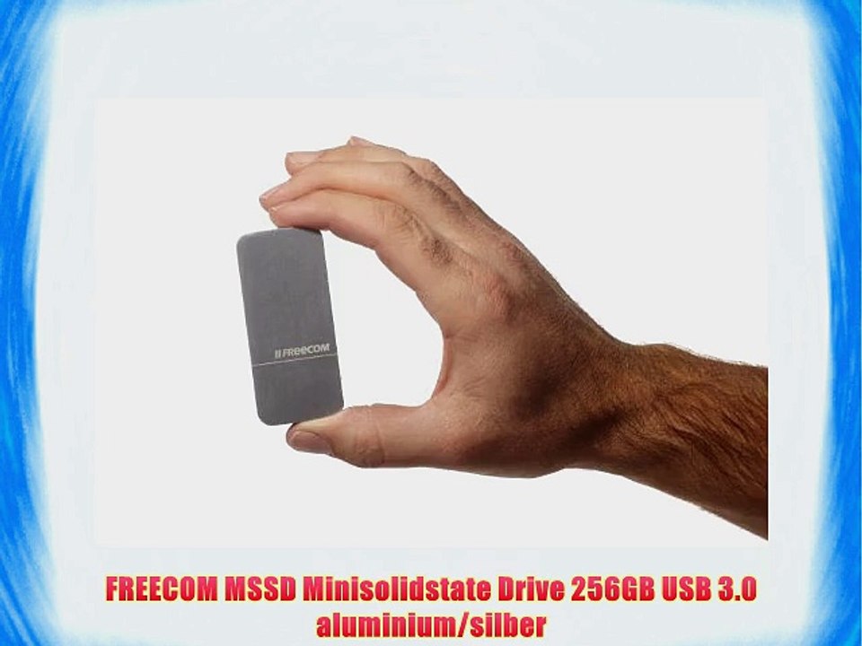 FREECOM MSSD Minisolidstate Drive 256GB USB 3.0 aluminium/silber