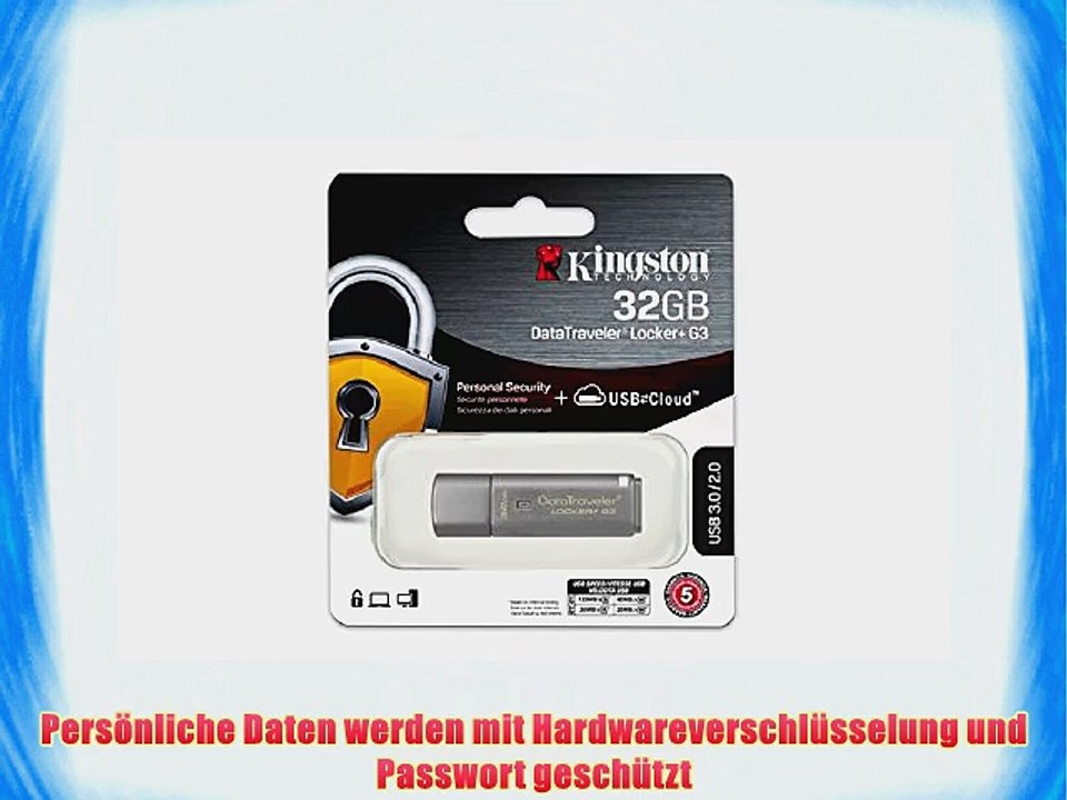 Kingston DataTraveler DTLPG3 32GB Speicherstick USB 3.0 silber
