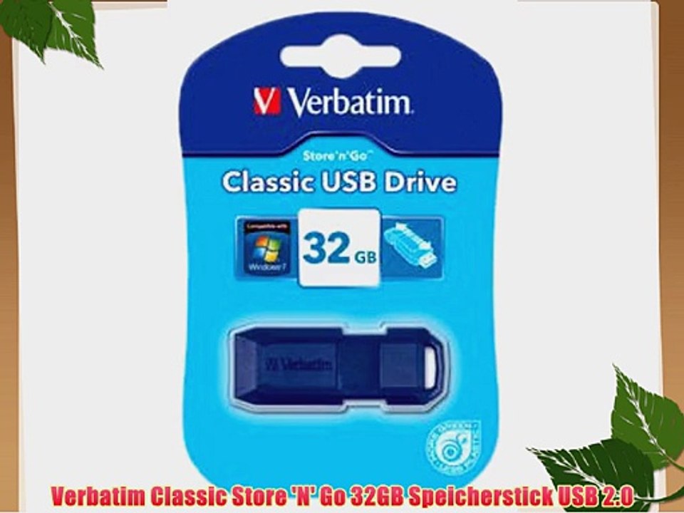 Verbatim Classic Store 'N' Go 32GB Speicherstick USB 2.0