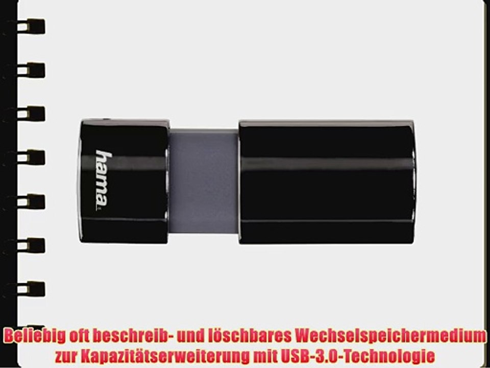 Hama FlashPen Probo 32 GB USB-Stick USB 3.0 schwarz