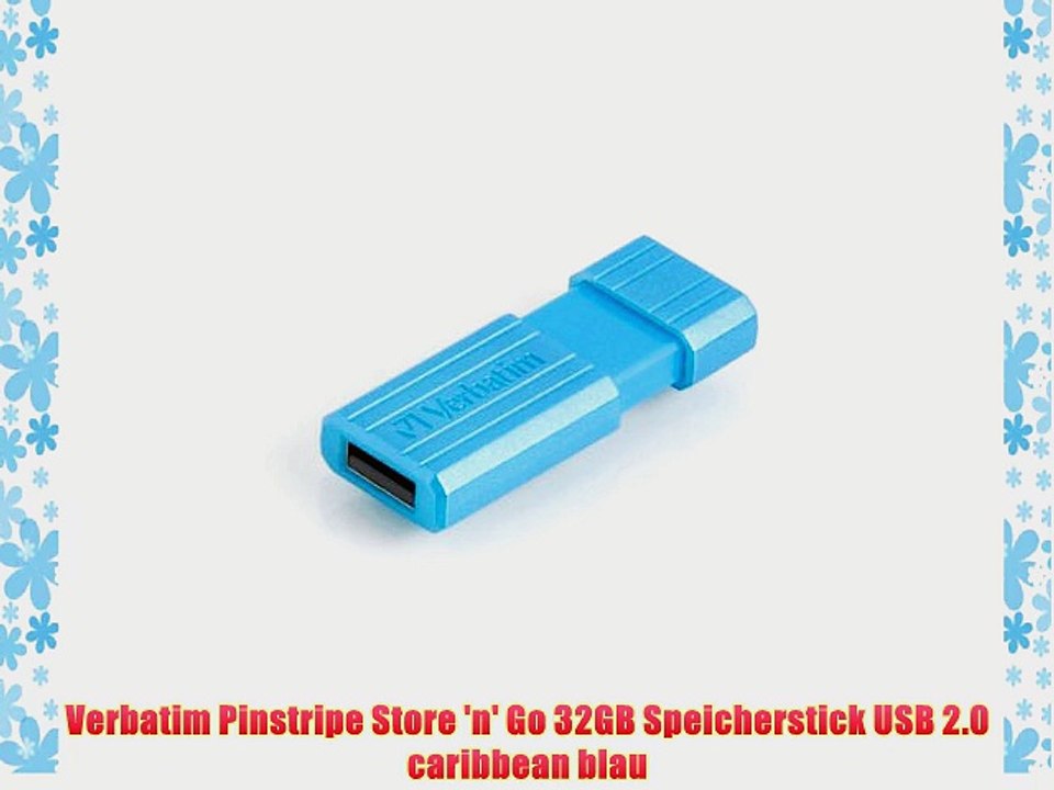 Verbatim Pinstripe Store 'n' Go 32GB Speicherstick USB 2.0 caribbean blau