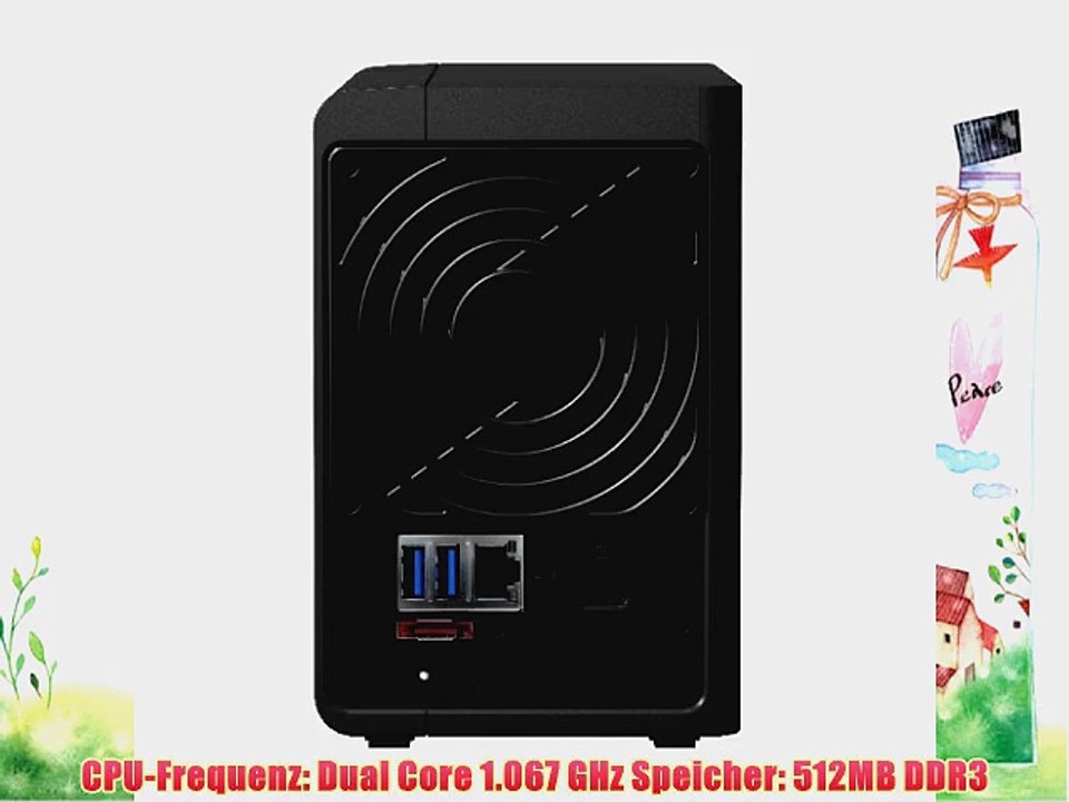 Synology DiskStation DS213  NAS-Server (2x1GHz 512MB RAM 2-Bay SATA II 2x USB 3.0)