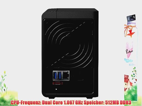 Synology DiskStation DS213 NAS-Server (2x1GHz 512MB RAM 2-Bay SATA II 2x USB 3.0)
