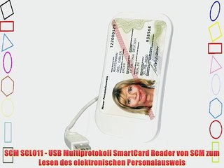 Скачать видео: SCM SCL011 - USB Multiprotokoll SmartCard Reader von SCM zum Lesen des elektronischen Personalausweis