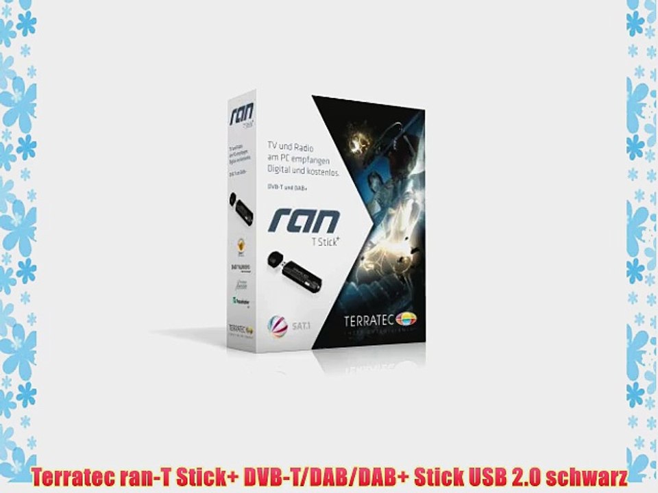 Terratec ran-T Stick  DVB-T/DAB/DAB  Stick USB 2.0 schwarz