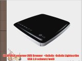 LG GP08LU externer DVD Brenner   8x8x6x -8x8x6x Lightscribe USB 2.0 schwarz/wei?