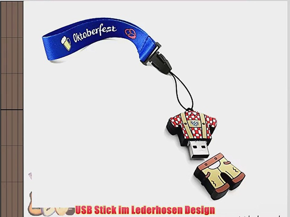GaudiHerz - USB Stick - Lederhose 8 GB 2.0 highspeed