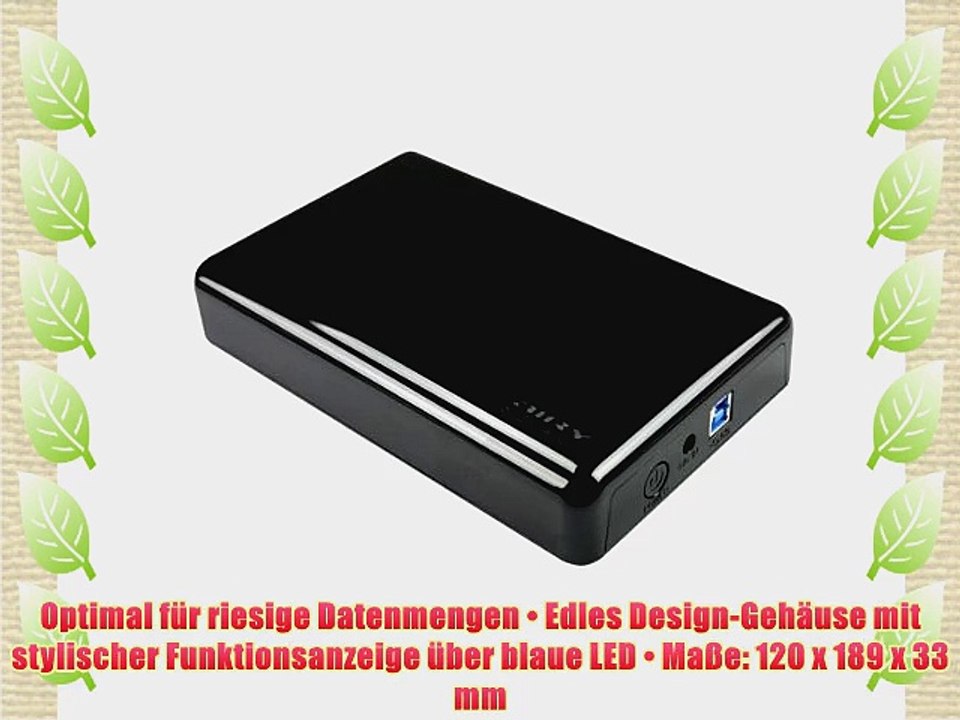 CnMemory Airy externe Festplatte 15TB (89 cm (35 Zoll) USB 3.0) schwarz