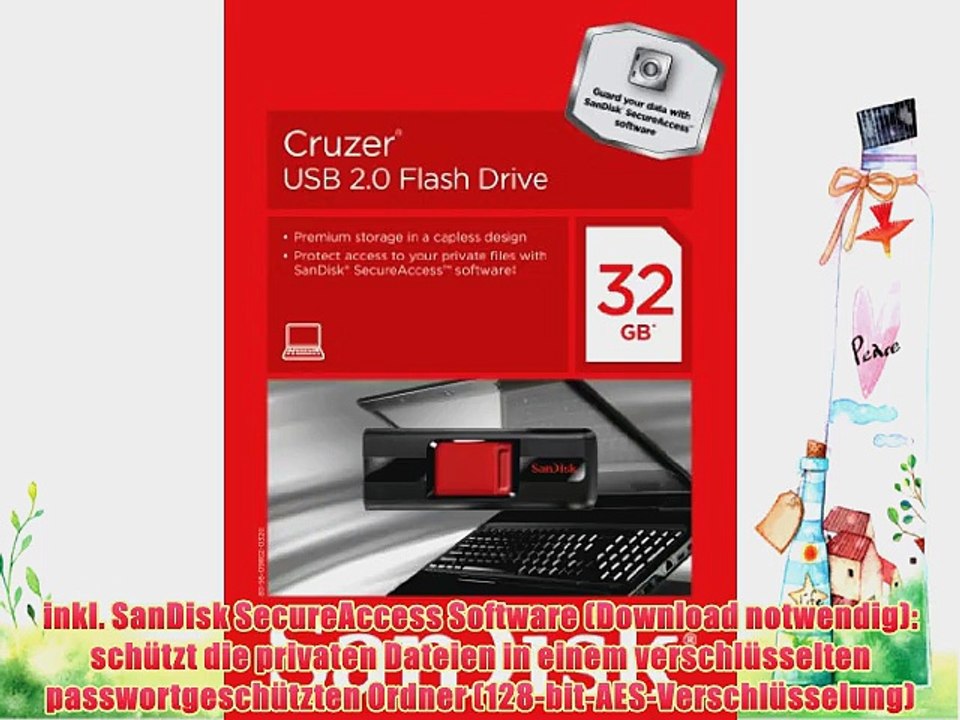 SanDisk Cruzer 32GB USB-Stick schwarz/wei?