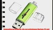 BESTRUNNER 32GB USB Speicherstick OTG Mikro USB Flash Drive Handy PC Gruen