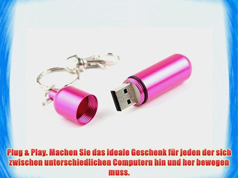 Ultra Leicht Aluminium Kapsel USB 2.0 Flash Pen Drive Memory Stick wetterfest wasserdicht sto?fest