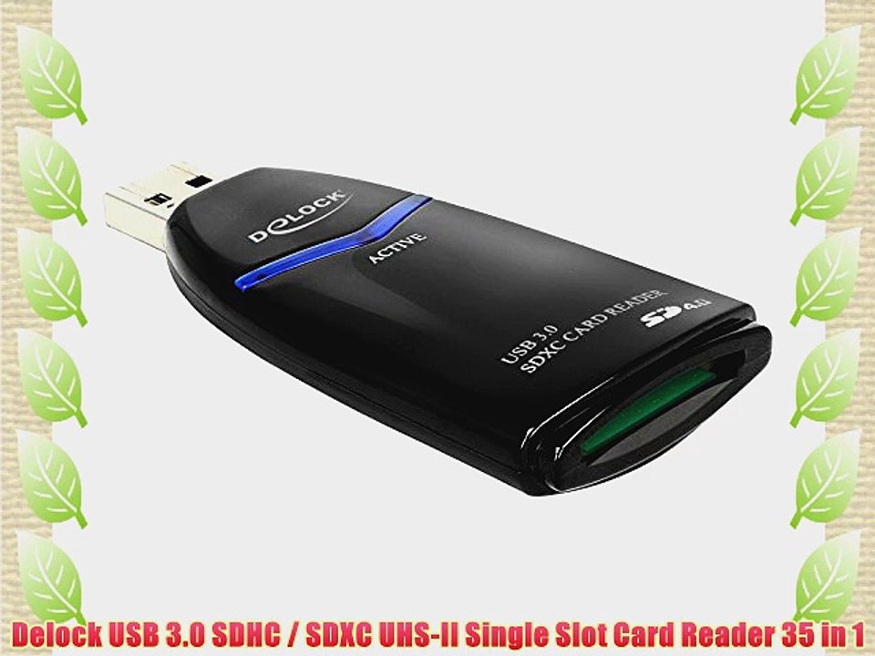 Delock USB 3.0 SDHC / SDXC UHS-II Single Slot Card Reader 35 in 1