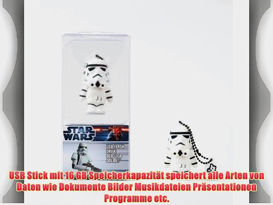 Tribe FD007502 Disney Star Wars Pendrive Figur 16 GB Speicherstick Lustig USB Flash Drive 2.0