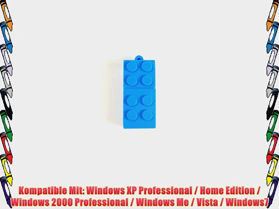 SUNWORLD Neuheit 32GB USB-Baustein USB-Flash-Laufwerk mit Schl??sselanh?nger blau
