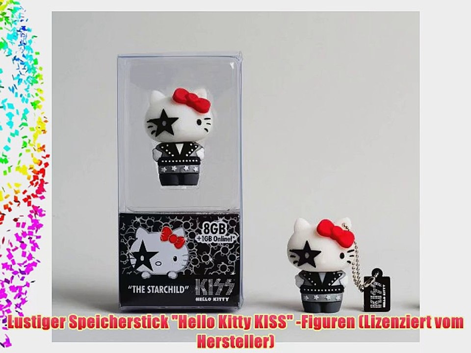 Tribe FD005401 Hello Kitty KISS Pendrive Figur 8 GB Speicherstick Lustig USB Flash Drive 2.0
